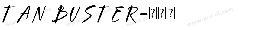 Tan Buster字体转换